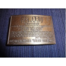 Billy the Kid Reward Belt Buckle